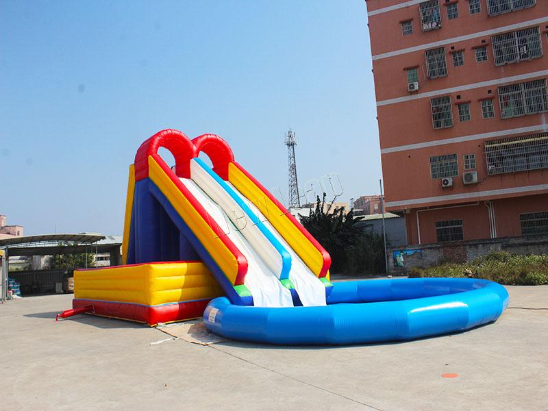 giant inflatable pool slide
