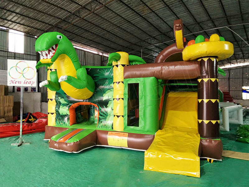 Dinosaur Inflatble Jumping Castle combo slide