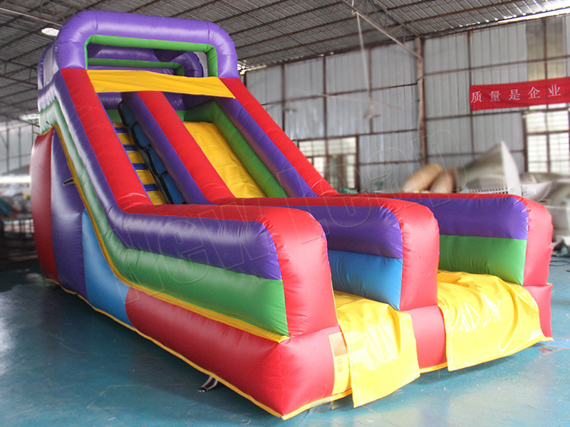 single lane inflatable slide