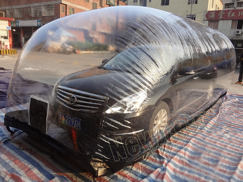 inflatable car capsule showcase