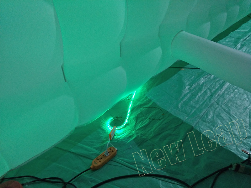 Inflatable tent led light