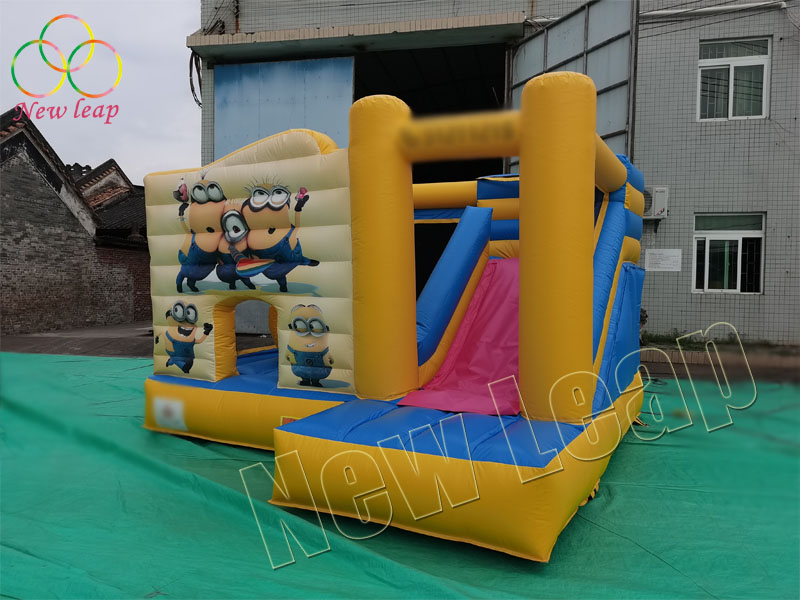 minion bouncy house combo slide