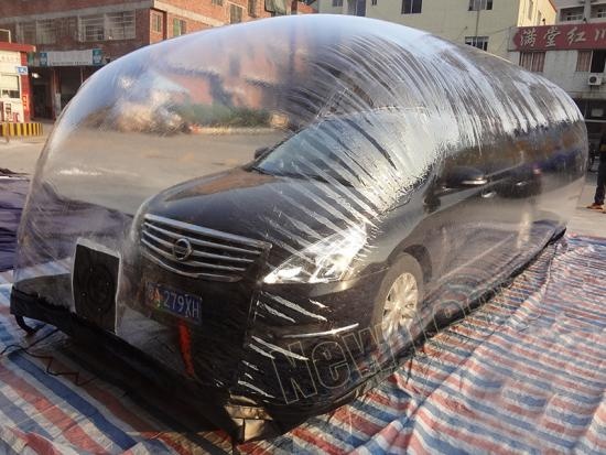 cubierta de coche inflable