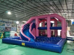 inflatable castle with pool