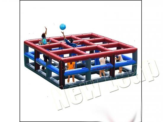 barato Juego deportivo inflable de voleibol de 9 cuadrados