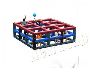Juego deportivo inflable de voleibol de 9 cuadrados