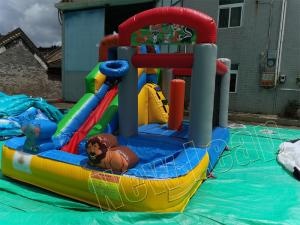 inflatable bounce combo water pool