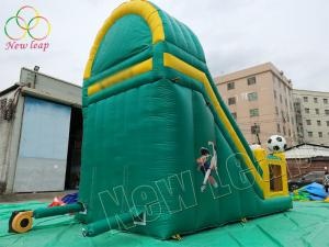 football themed inflatable dry slide