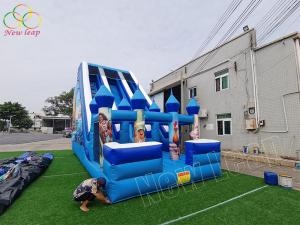 High Inflatable Blue Slide
