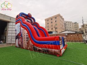 Tobogán inflable comercial gigante al aire libre Spiderman para niños